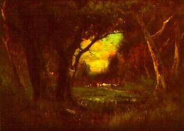 William Keith Woodland Scene oil painting image